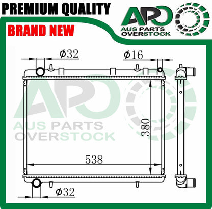 Radiator For CITROEN C4 1.6D 2.0L 2005-On / C4 Picasso 1.8L 2.0L 2006-On