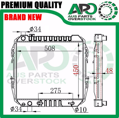 Radiator For TOYOTA Hilux LN50 LN65 LN85 LN86 2.4L Diesel 83-91 450mm H