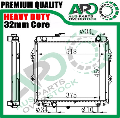 Radiator For Toyota Hilux RZN147R RZN154R RZN169 LN179R 2.7L 1997-2005