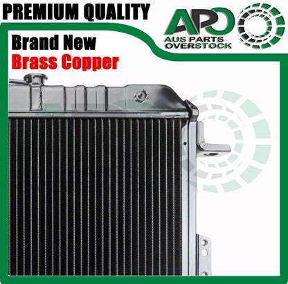 4Row Brass Radiator For Toyota Landcruiser FZJ78 FZJ79 70 Series 1999-2006