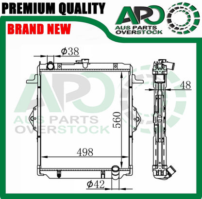 Radiator For Toyota Landcruiser HZJ78 HZJ79 70 Series 1999-2006