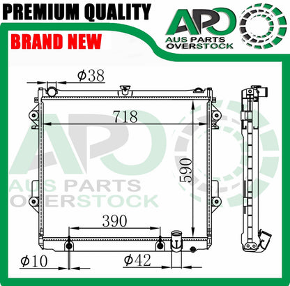 Radiator For TOYOTA Landcruiser 200 Series UZJ200R 4.7L V8 Petrol