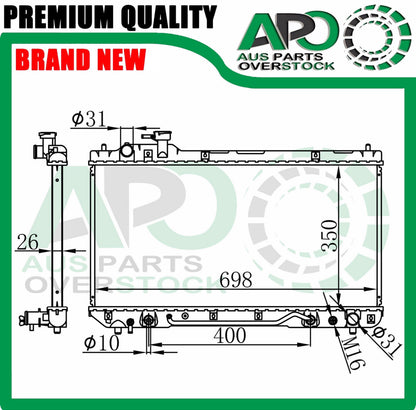 Radiator for TOYOTA RAV4 RAV 4 SXA11R Auto Mamual 1997-9/2000 Pin Mount