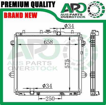 Radiator For TOYOTA Landcruiser Prado 150 GRJ150 4.0L Petrol Auto 09-On