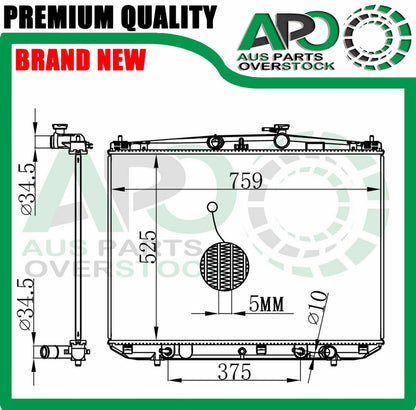 Radiator For TOYOTA KLUGER GSU50R GSU55R 3.5L V6 2013-2019