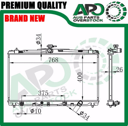 Radiator Fit TOYOTA CAMRY ASV50R AVV50R 2.5L 8/2011-2014