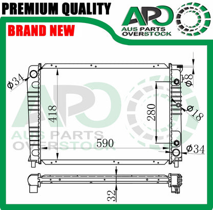 Radiator For Volvo 940 944 945 2.0L 2.3L Auto Manual 1991-1996