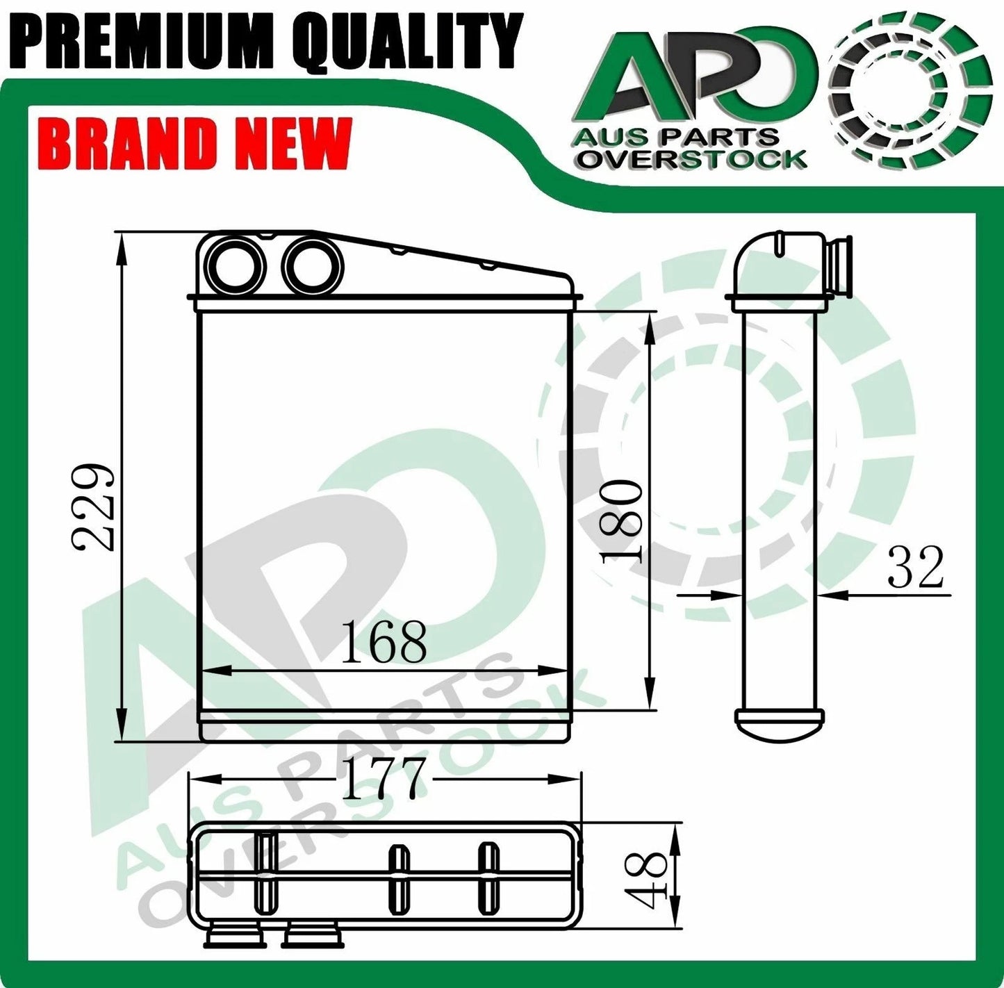 Heater Core For MINI MINI R56 1.4L 1.6L 1.6D 1.6T 2.0D 6/2009-2013