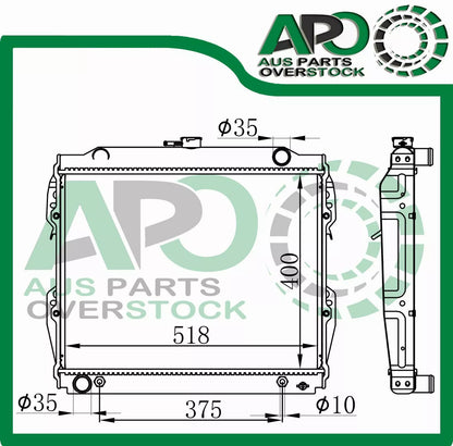 Radiator for Toyota Hilux RN85 YN85 22R 4Cyl 88-97 Petrol (400 H)