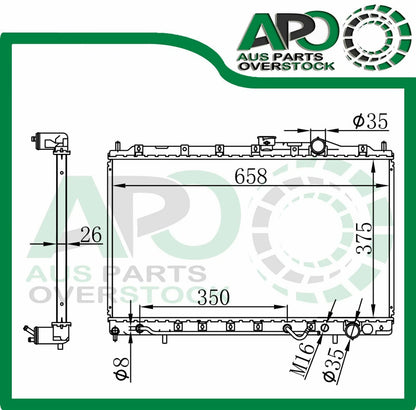 Heavy Duty Radiator For PROTON JUMBUCK 1.5L 2002-2010 Auto Manual