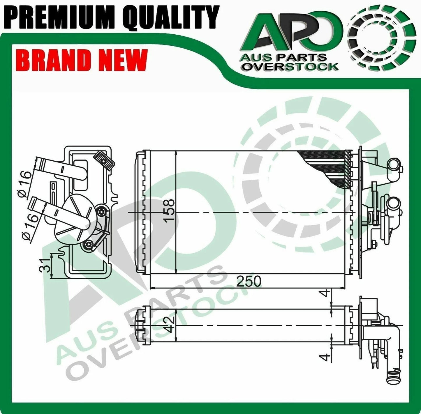 Heater Core For ALFA ROMEO 146 930 Petrol Diesel 12/1994-1/2001