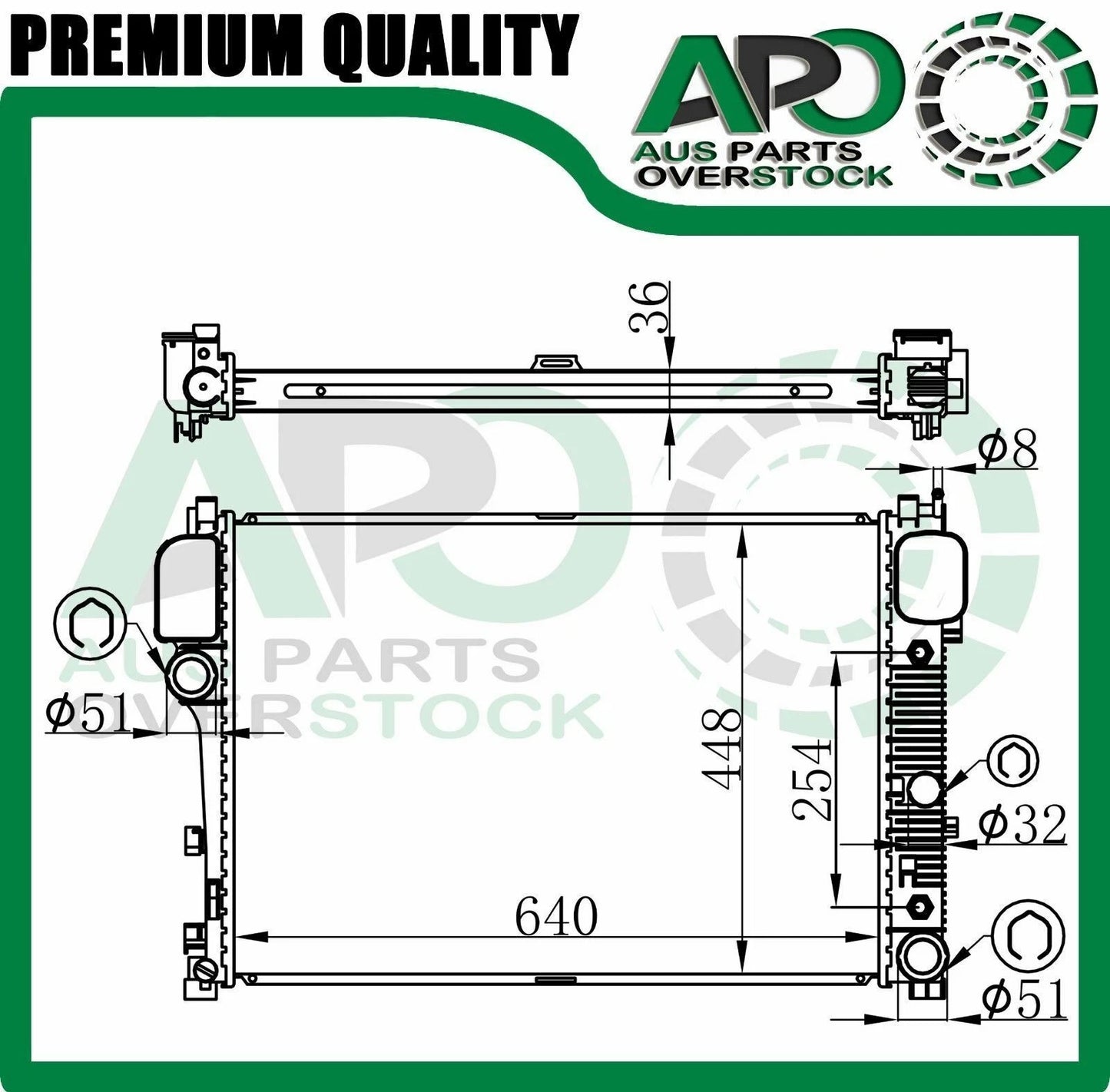 Radiator For MERCEDES CL-CLASS W216 CL500 CL550 CL600 CL65 AMG 9/2005-2013