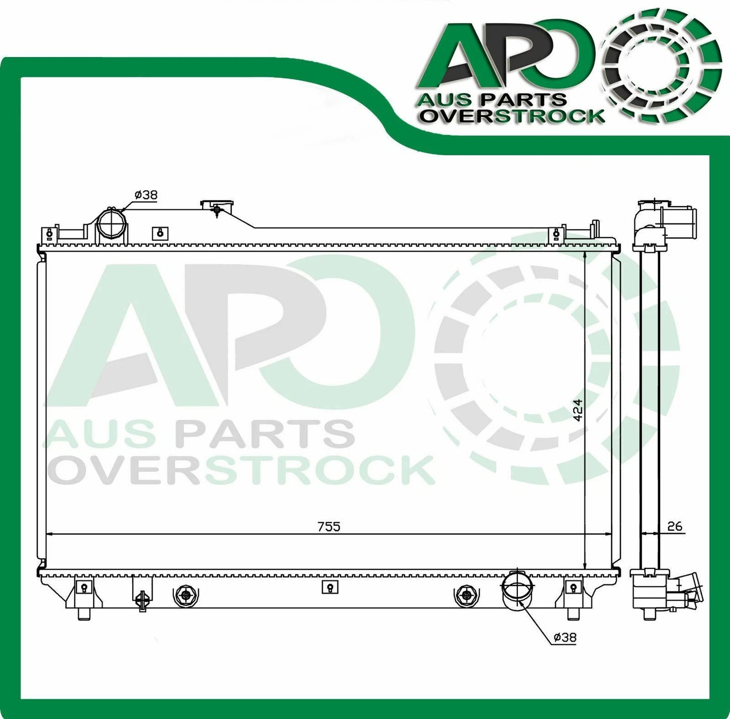 Radiator for TOYOTA CELSIOR UCF30 2001-2006 Auto Manual