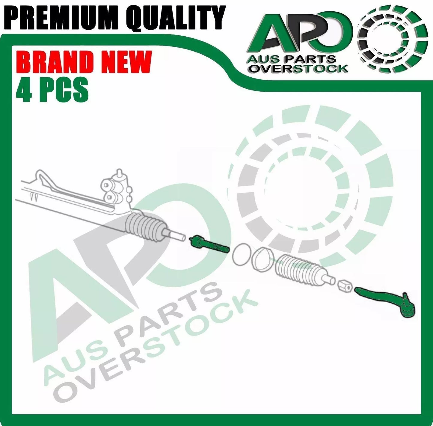 4 Brand New Tie Rod End Inner Outter Set For MERCEDES W163 ML430 ML500 ML55 AMG