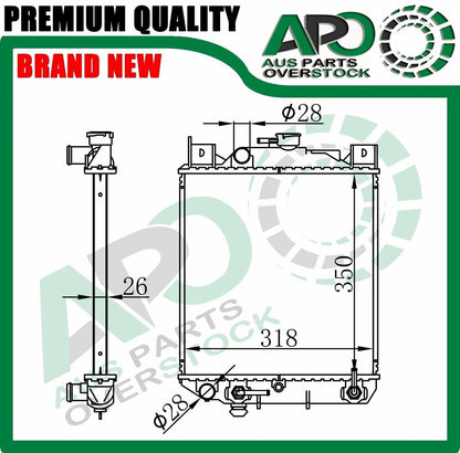 Radiator SUZUKI SWIFT AH AJ SF416 AH14 1.6L Auto Manual 8/1989-1991
