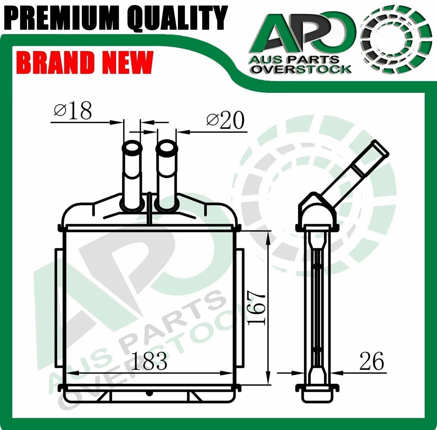 Heater Core For Daewoo NUBIRA 1997-2003
