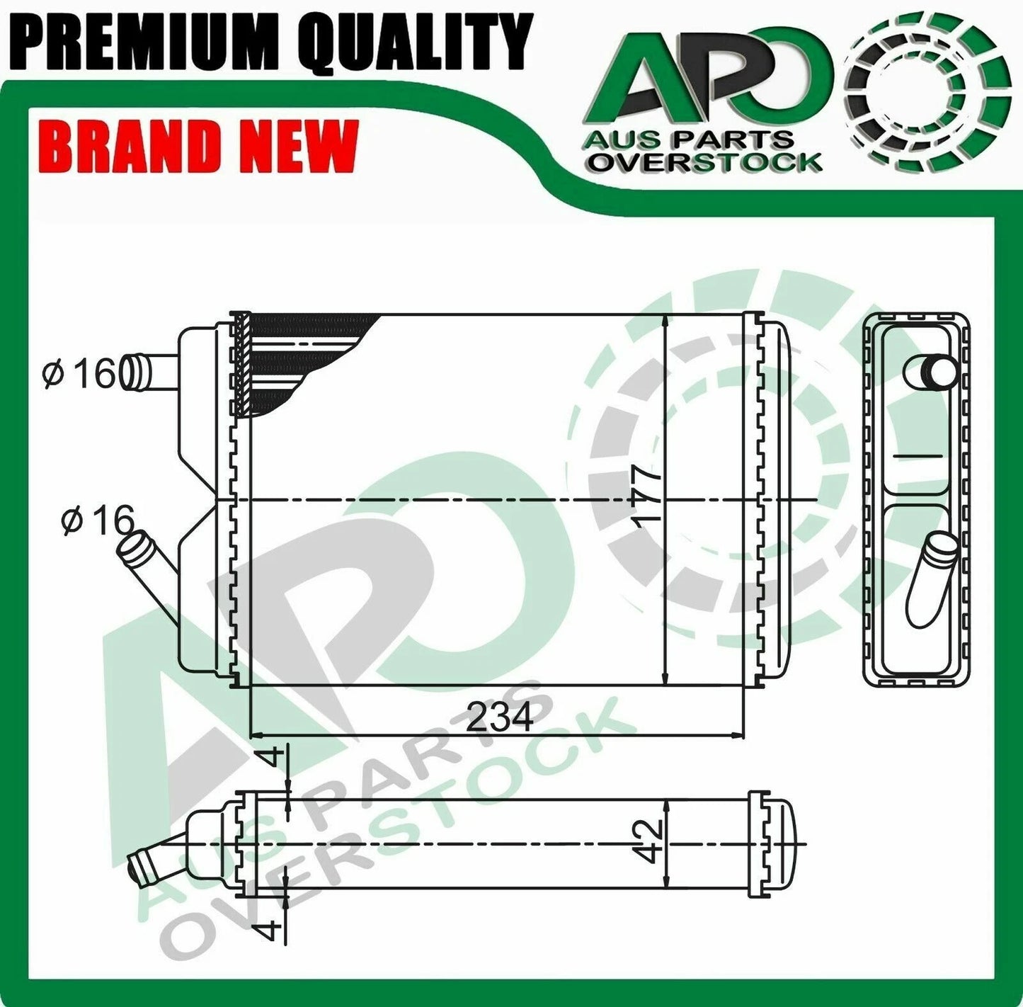 Heater Core Fits VOLVO 740 744 745 760 704 764 765 780 9/1982-On