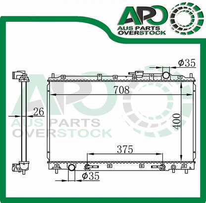 Radiator for Mitsubishi MAGNA TE-TW / VERADA KE KW 6/1996-8/2005 Auto Manual