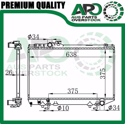 Radiator for Toyota SUPRA MA70 MA71 3.0L 3/1986-05/1993 Auto Manual
