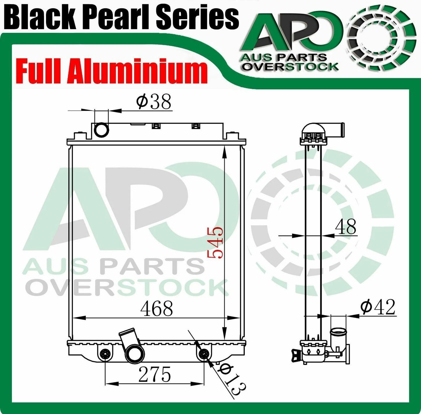 Full Alloy Radiator Hino Dutro XZU302 XZU307 XZU342 4.6L Diesel Auto Man 1999-2003