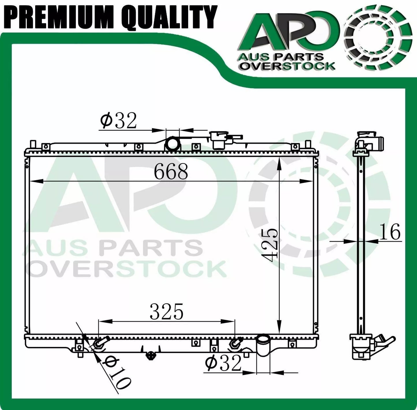 Radiator For HONDA Odyssey RA1 RA3 Auto Manual 6/1995-3/2000
