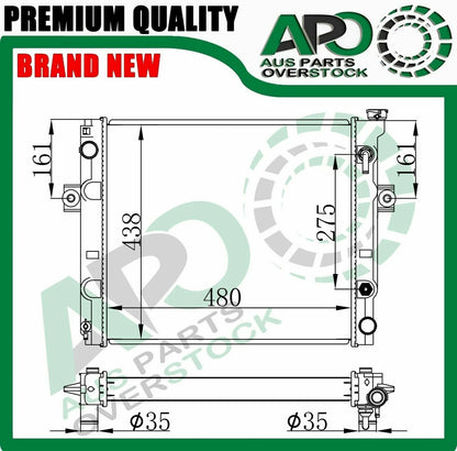 Premium Quality Radiator For Toyota Forklift *CORE 480 X 438mm
