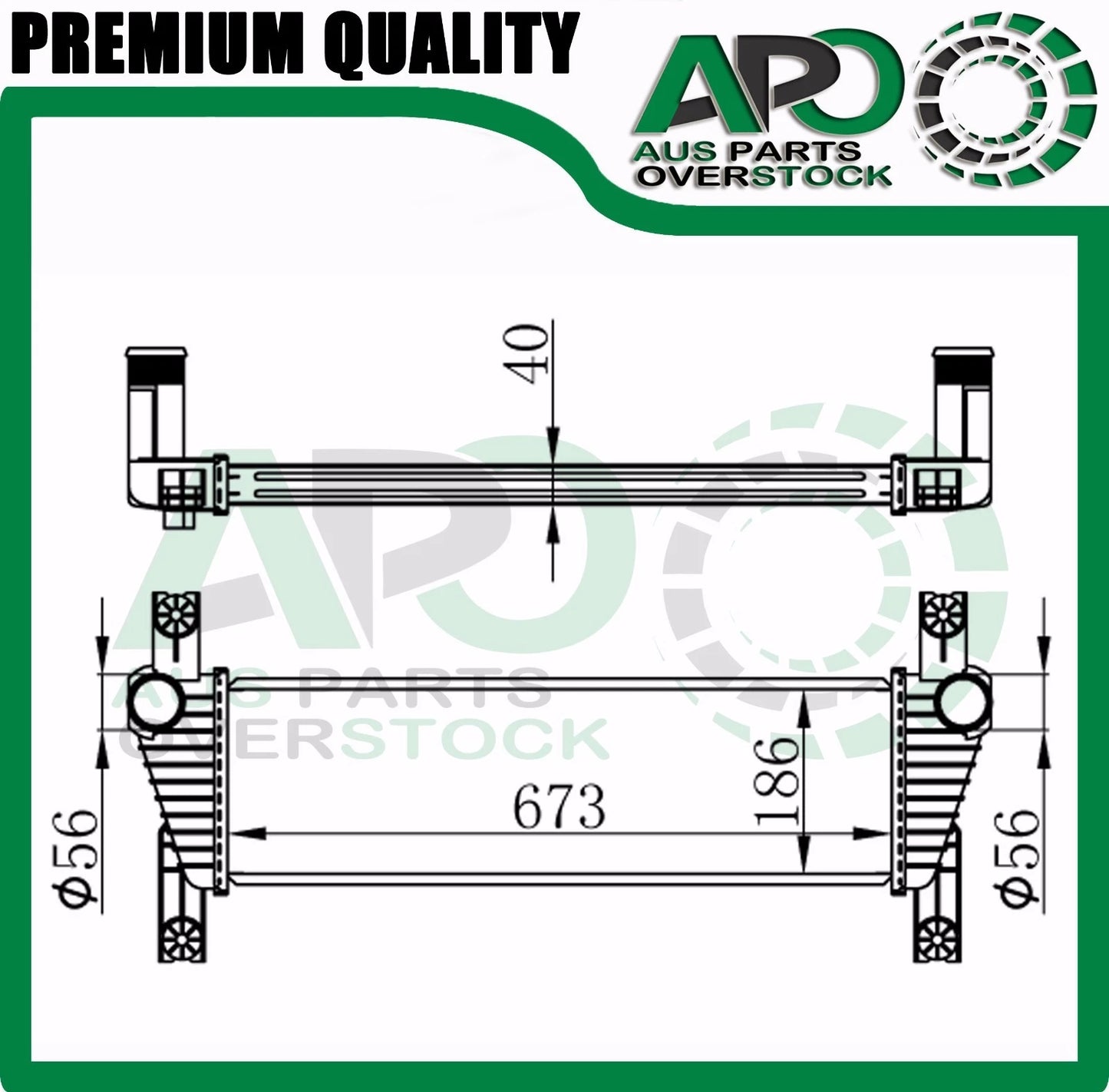 Intercooler Fits For Ford Ranger PX 2.2L 3.2L Turbo Diesel 2011-On