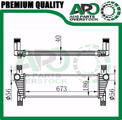 Intercooler Fits For Ford Ranger PX 2.2L 3.2L Turbo Diesel 2011-On