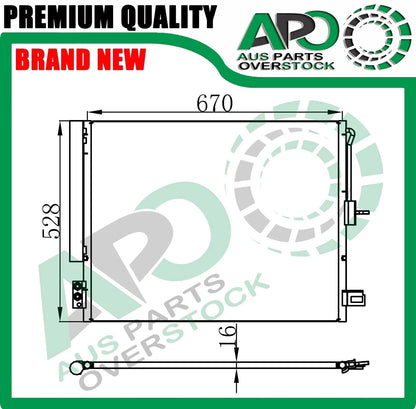 Air Condenser for JEEP GRAND CHEROKEE WK2 Petrol / Diesel 11/2010-On