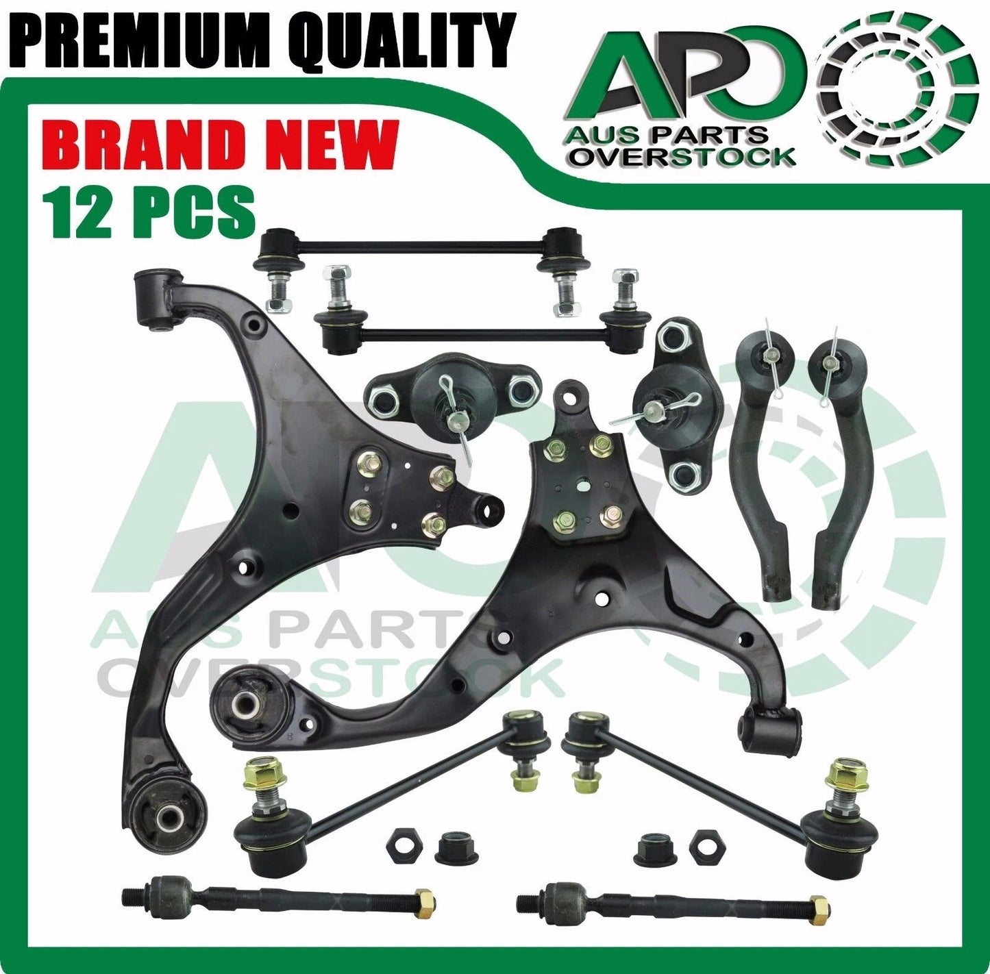 Control Arm Ball Joint Tie Rod End Sway Bar Link 12 PCS For HYUNDAI TUCSON JM