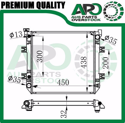 Premium Radiator For Nissan Forklift / Hyster 3 tonne / Yale GLP15AF Auto Manual