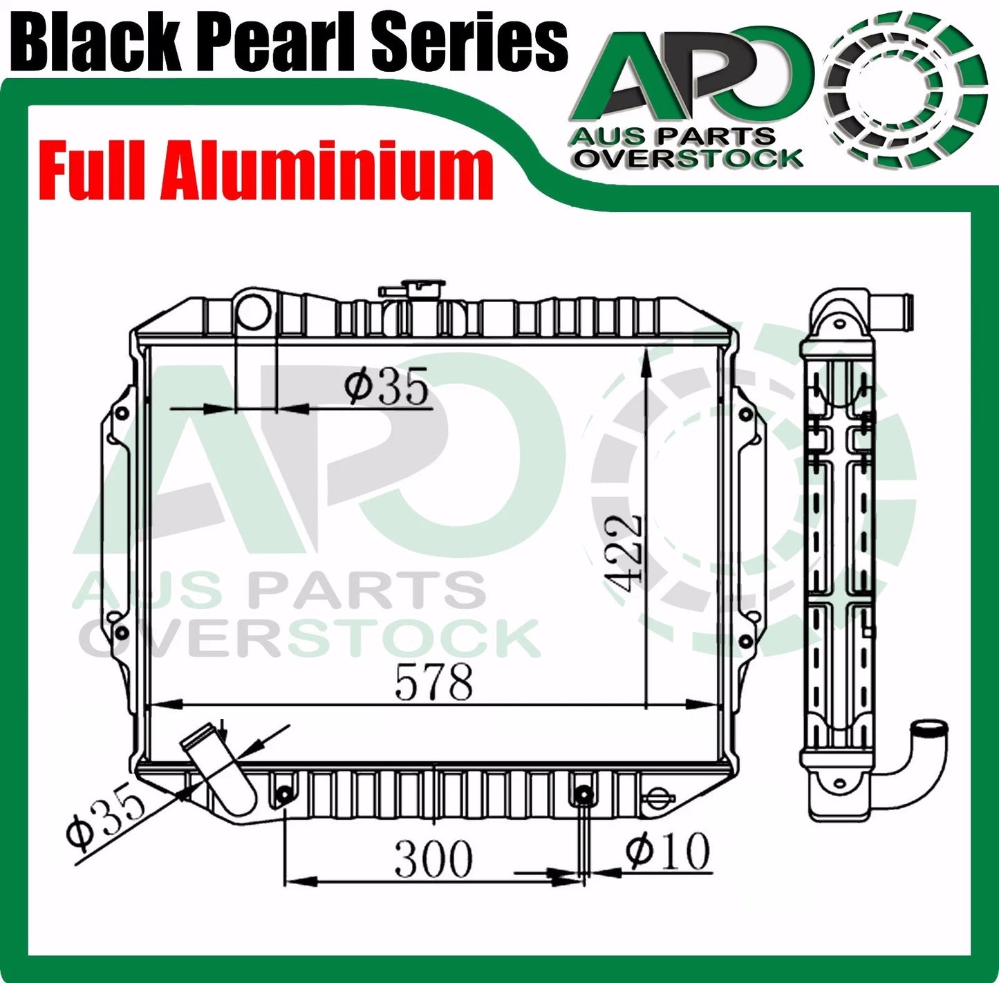3 Row Full Alloy Radiator For Mitsubishi Pajero 3L NA NB NC ND NE NF NG NH NJ NK