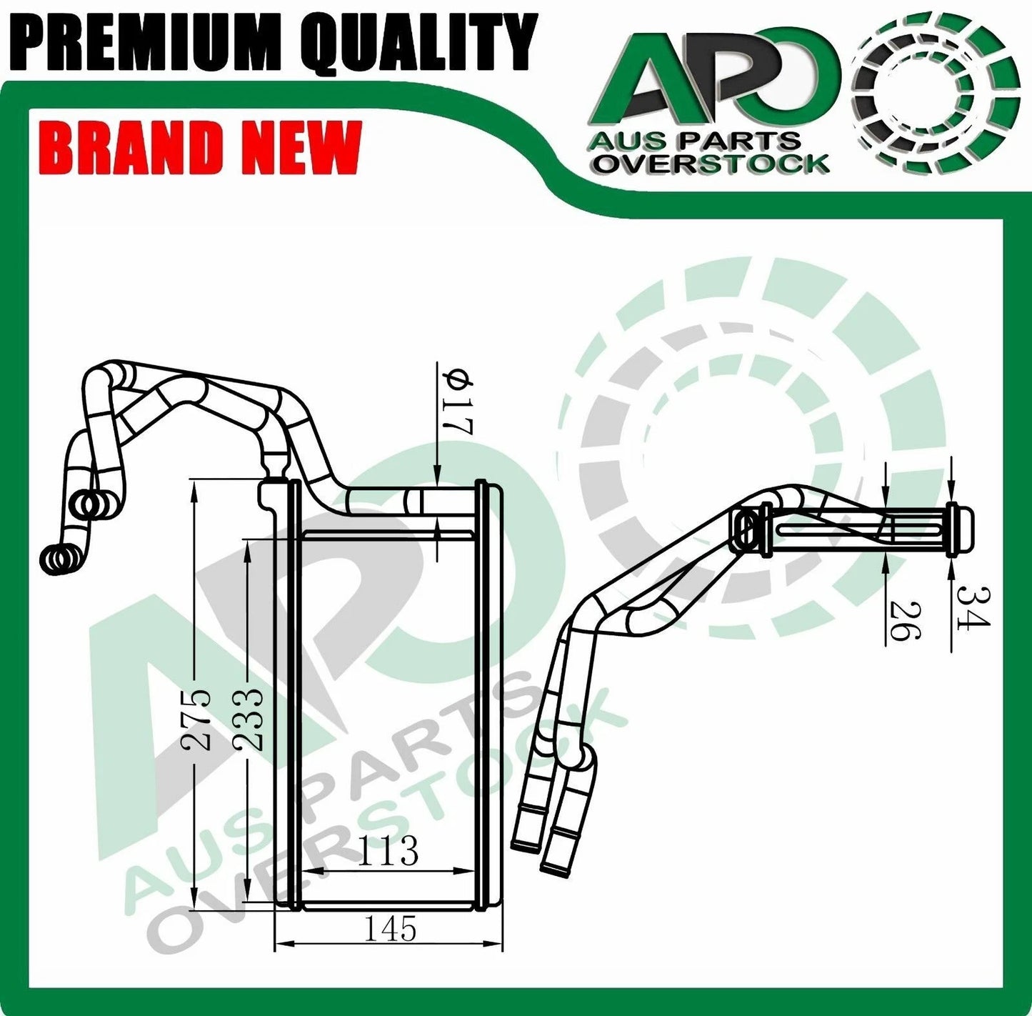 Heater Core For MITSUBISHI Challenger PB PC Petrol Diesel 07/2006-