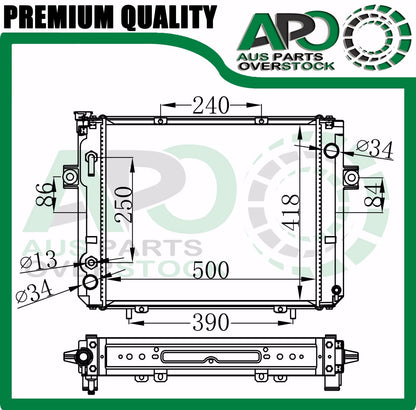 Premium Radiator for Toyota Forklift 6 7 Series FD25 FD30T3 FG20 FG25 FG30