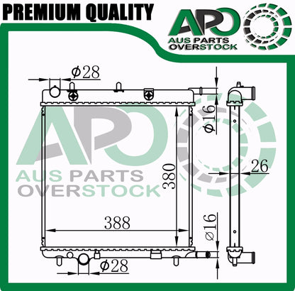 Radiator fit CITROEN C3 FC HB 2002-On // C3 A51 2009-On