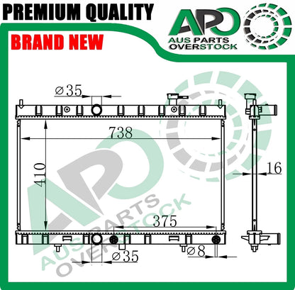 Radiator For NISSAN X-TRAIL T32 2.0L 2.5L Petrol Auto Manual 2014-On