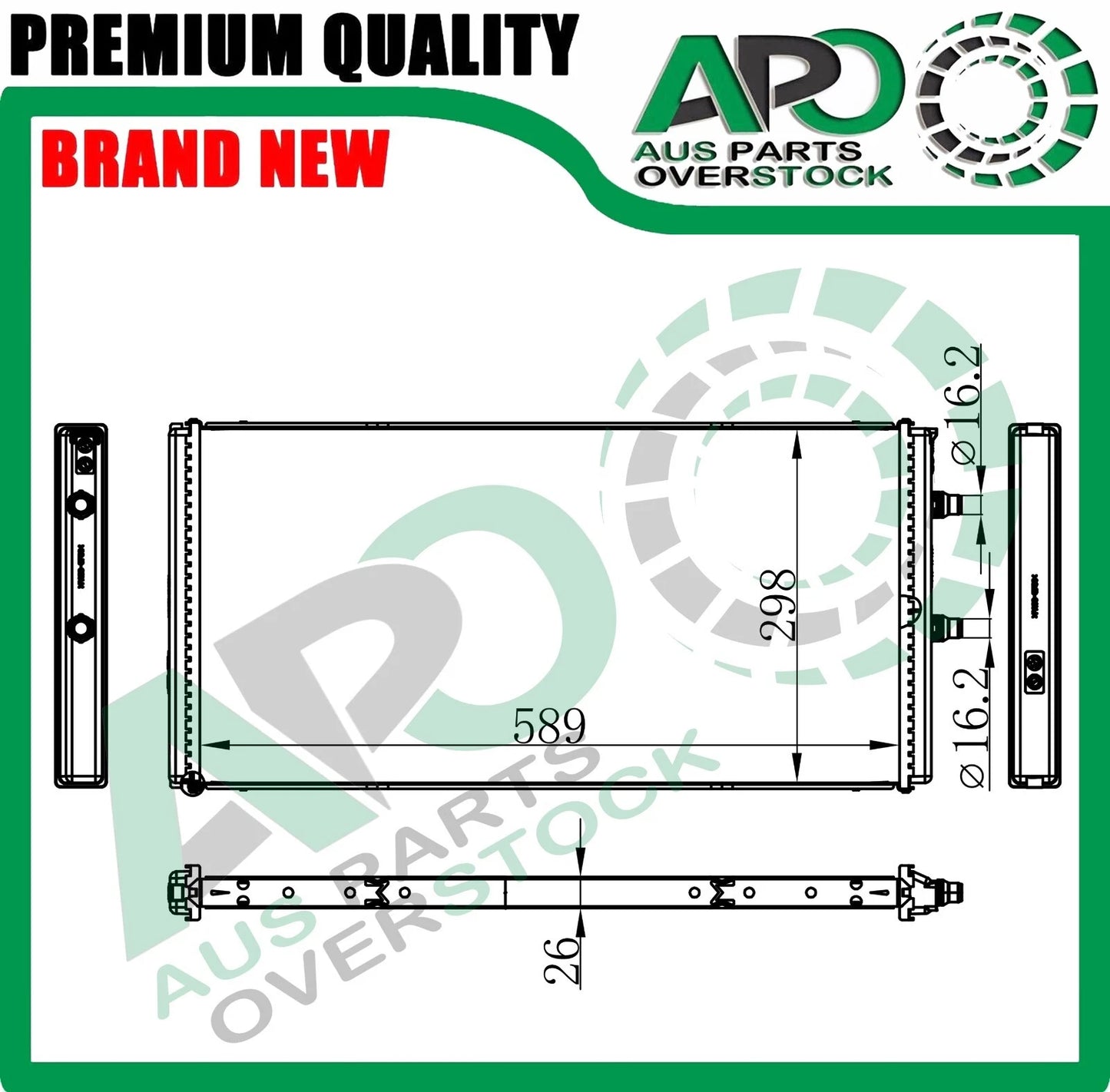 Radiator For ALPINA B3 B4 3.0L Auto 2013-2/2017