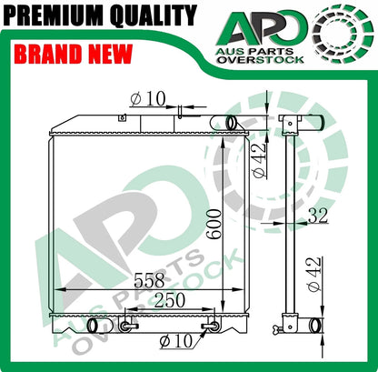 Premium Radiator For Hino Dutro XZU700 XZU710 XZU720 XZU730 2011-On Auto Manual