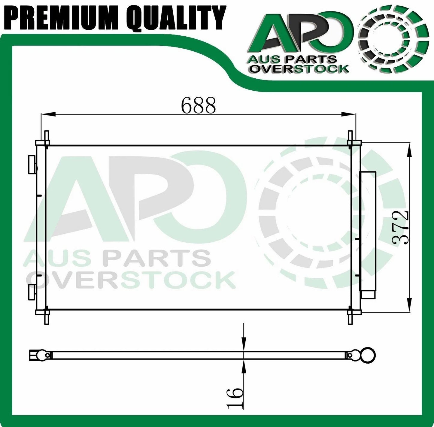 Air Condenser for Honda CRV CR-V RE 2.4L Petrol 2007-2012