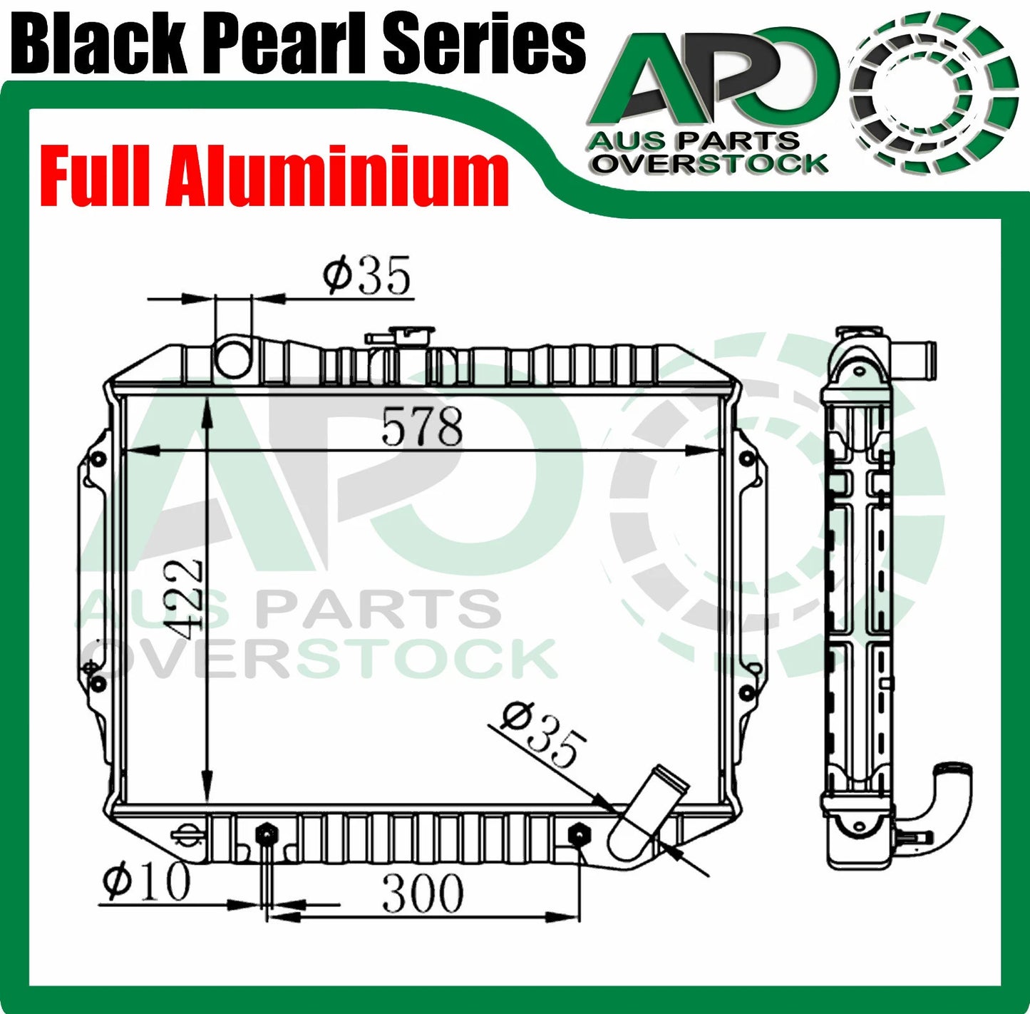 3 Row Full Alloy Radiator For Mitsubishi Pajero 3L NA NB NC ND NE NF NG NH NJ NK