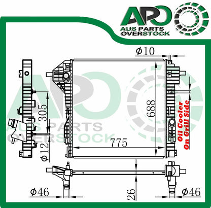 Radiator Ford SUPER DUTY F250 F350 F450 F550 F53 V8 V10 Petrol 2008-On