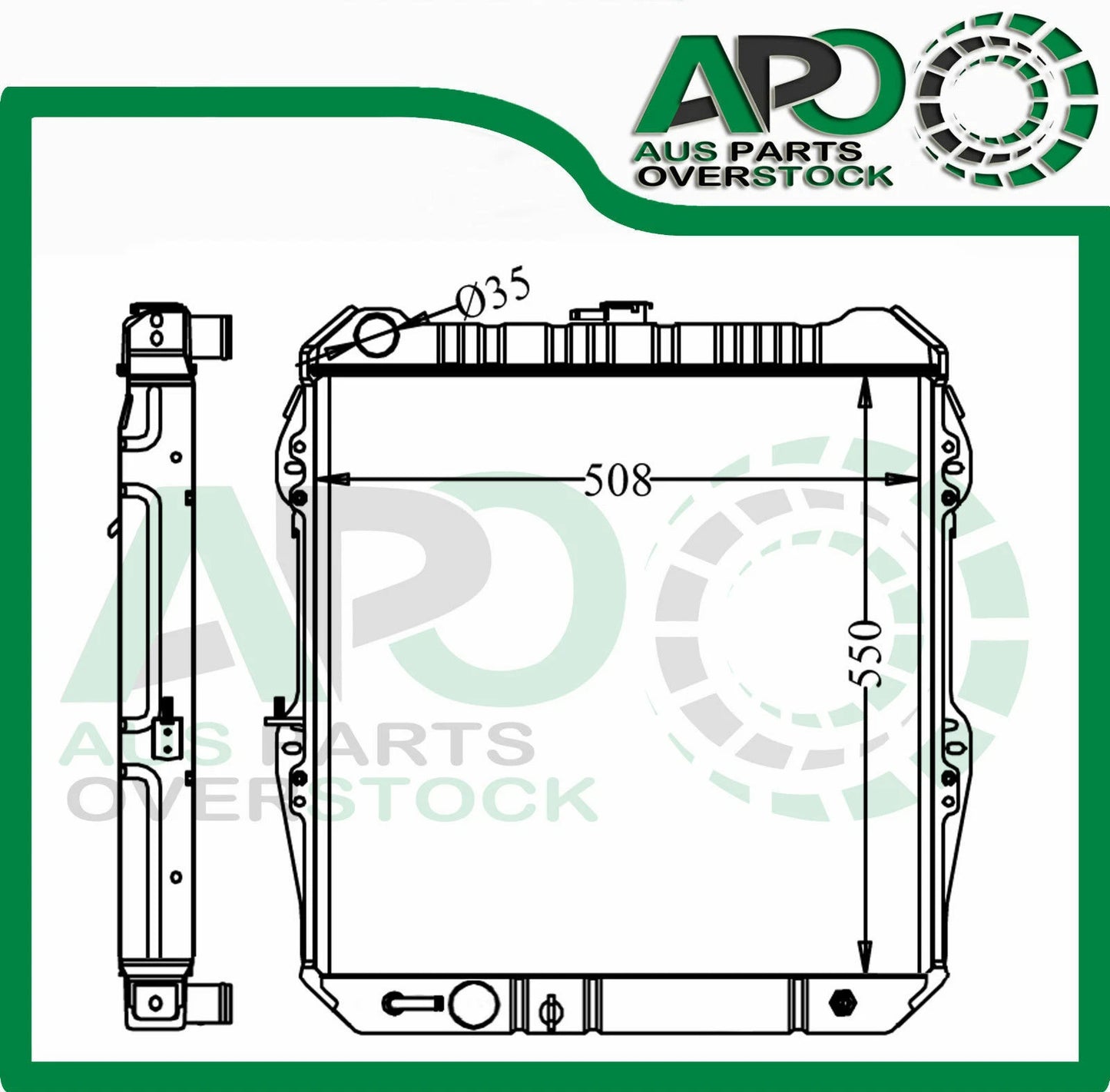 Full Alloy Radiator For TOYOTA HILUX KZN165 LN147 LN167 3L DIESEL SR None Turbo