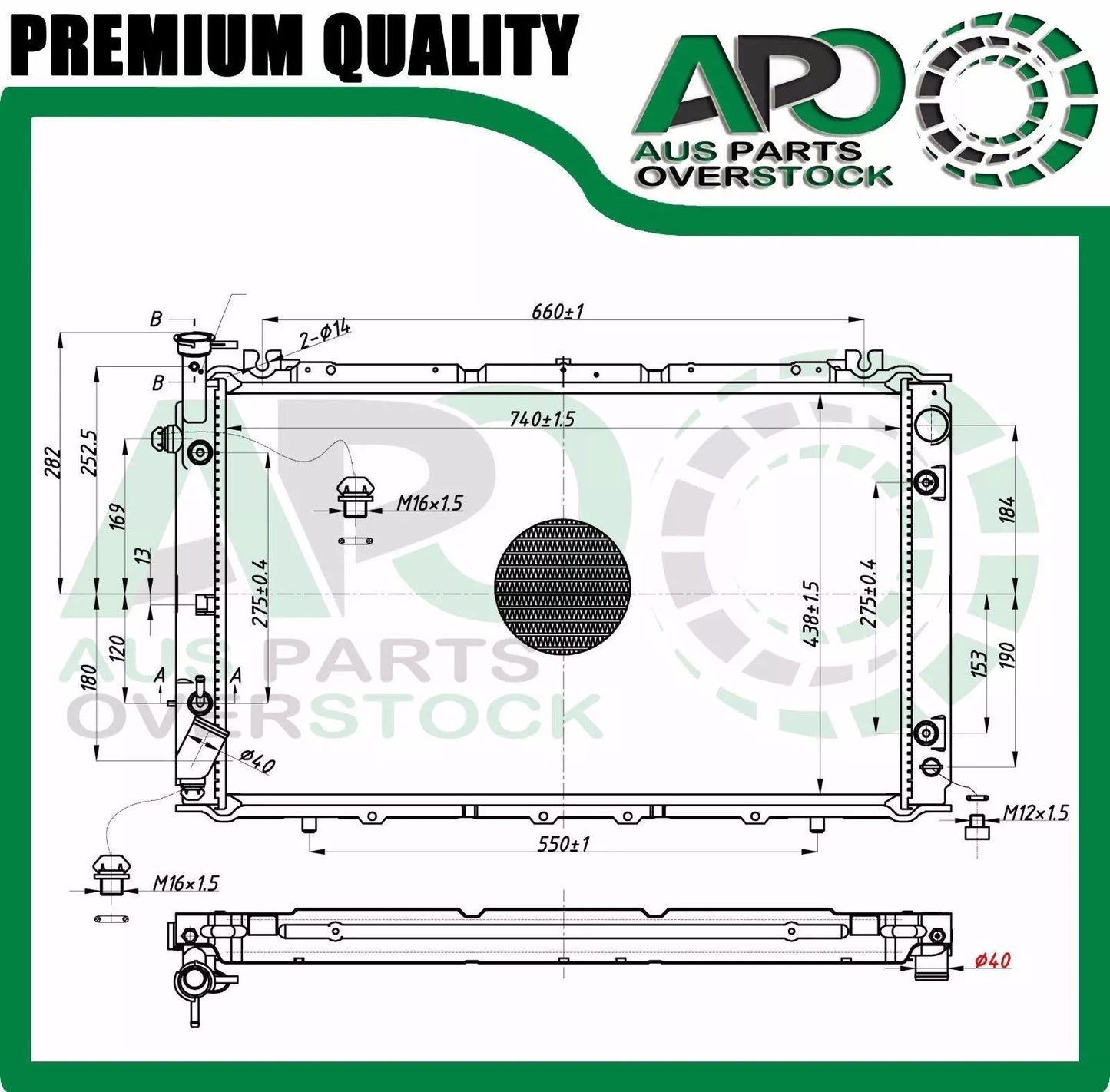 Radiator For NISSAN PATROL GQ Y60 Turbo Diesel Auto Manual 1987-10/1997 +Cap