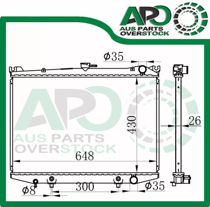 Radiator For NISSAN PATHFINDER D21 PETROL Auto Manual 1986-1997