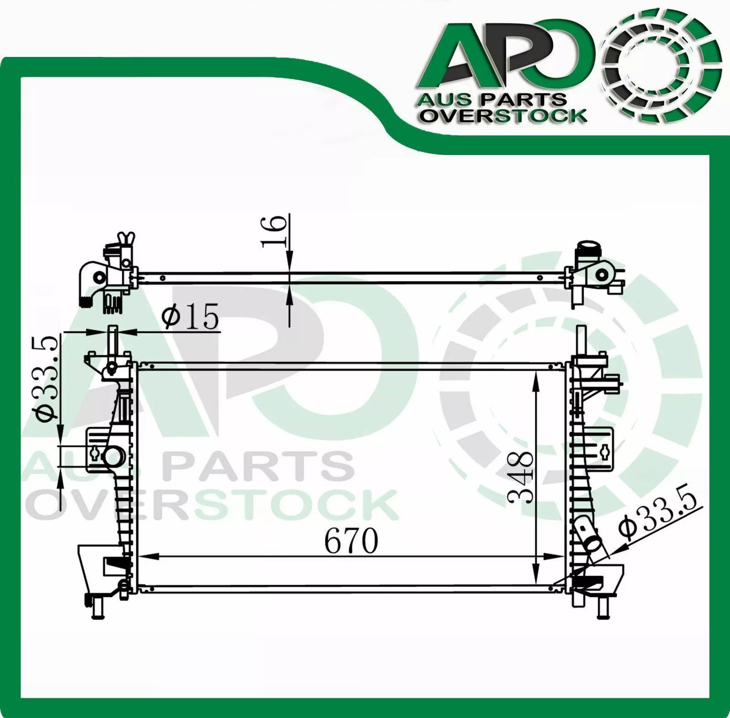 Radiator For FORD FOCUS III LW 1.6L 2.0L Petrol 6/2011-2014