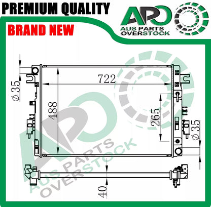 3Core Full Alloy Radiator For NISSAN NAVARA NP300 D23 2.5L QR25DE Petrol 2015-On