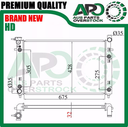 Quality Radiator for HOLDEN Commodore VT VX VU V8 5.0L Auto Manual 1997-2002