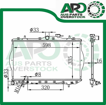 Radiator For HYUNDAI Excel X3 Auto Manual 7/1994-2000