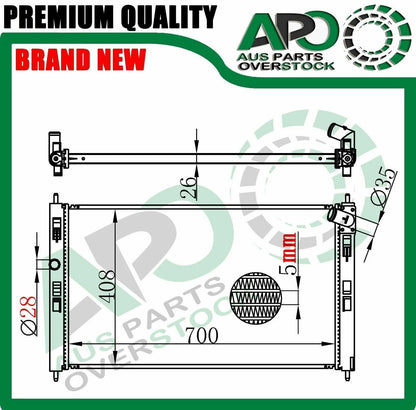 Radiator For CITROEN C4 AIRCROSS 1.6L Diesel Auto Manual 2012-